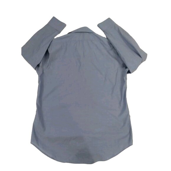 Madison Slim Fit Mens Button Down Shirt Blue Tone Print  16-16 1/2 34/35 Large - Picture 2 of 12